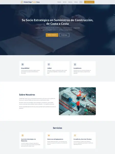 Captura de pantalla de Global Edge Trade Corp