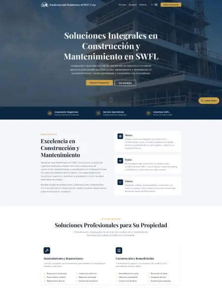 Captura de pantalla de Handyman and Maintenance of SWFL Corp